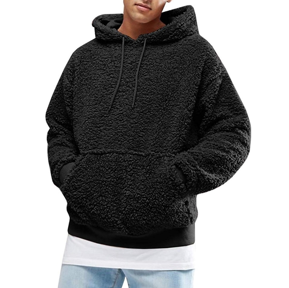 GT Other - Mens Sherpa Pullover Fleece Over Sized Hoodie